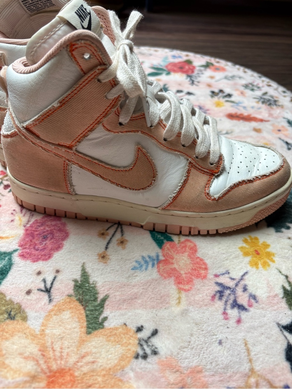 Nike Dunk High 1985 Distressed Women's Shoes Sz 7.5 Arctic Orange DV1143-800